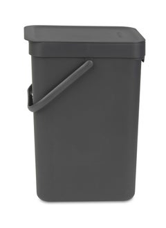 brabantia سلة مهملات سورت آند جو من برابانتيا سعة 12 لتر - رمادي  - Image 2