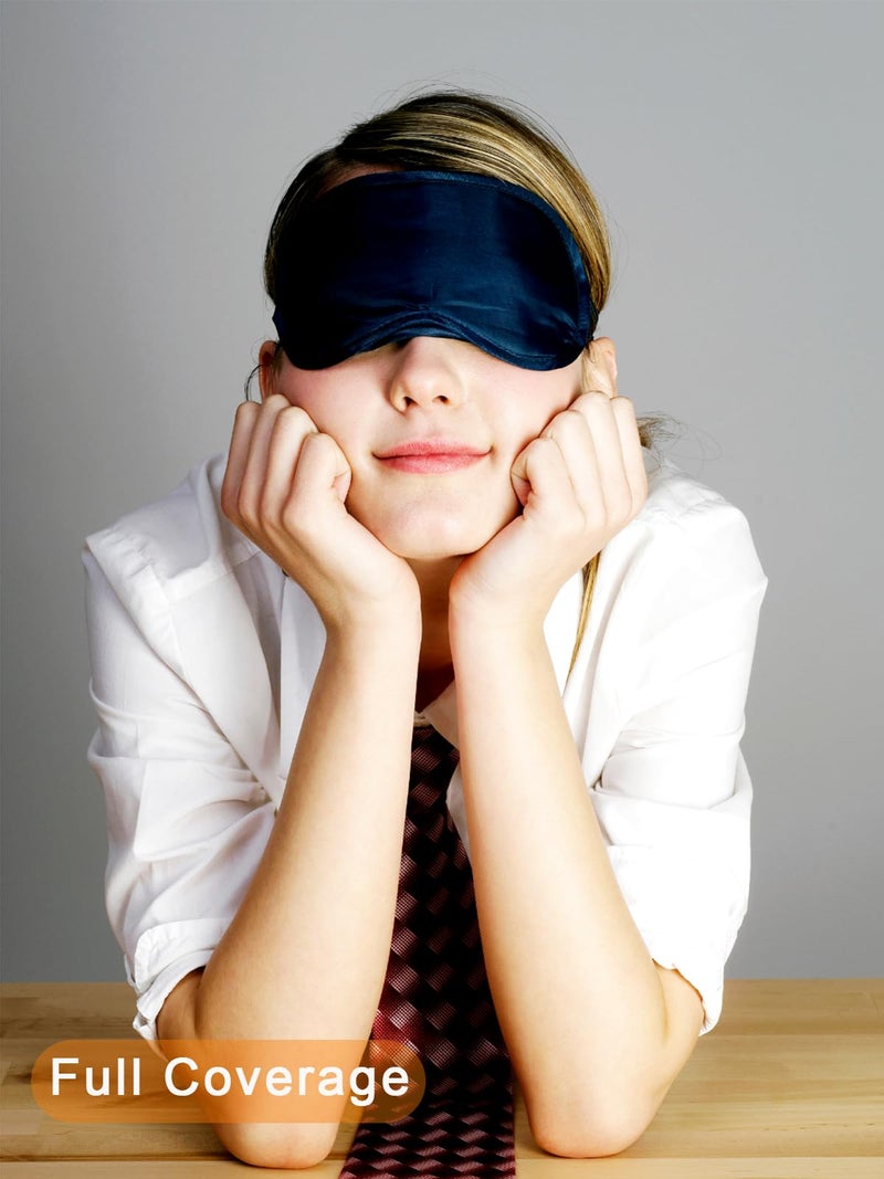 Vandorla 6 Pack Blindfold Eye Mask Cover Sleep Mask for Party Games Travel Sleep Team Build Party Supply with Adjustable Strap for Women Men Kids, Black - Image 4