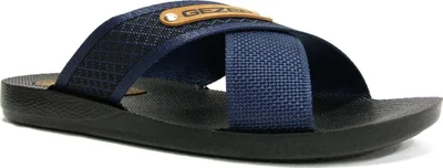 Gezer 10489 Navy Blue Black Anatomical Men's Slippers