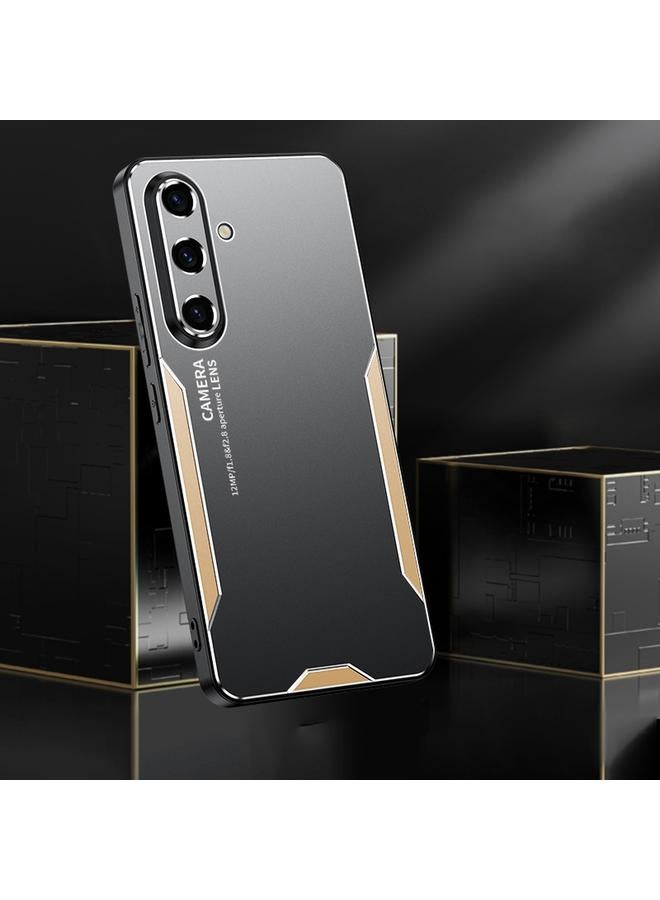 S-TOP Case For Samsung Galaxy S24 5G Blade Series TPU Hybrid Metal Phone Case - Image 3