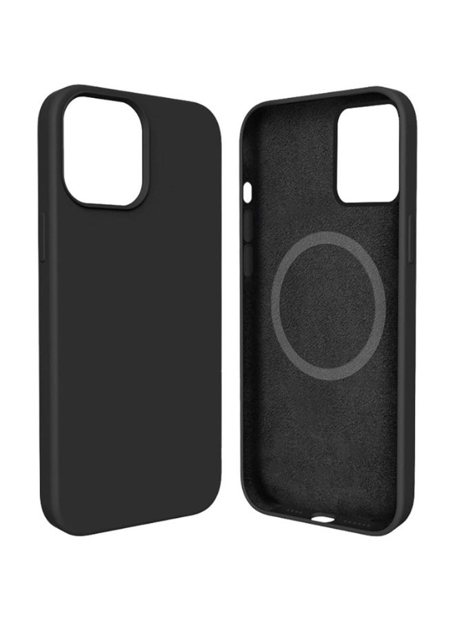 MG-C030-BK Efficiente Series Silicone Magnetic Case Black for iPhone | Shockproof Anti-Slip Protective Cover
