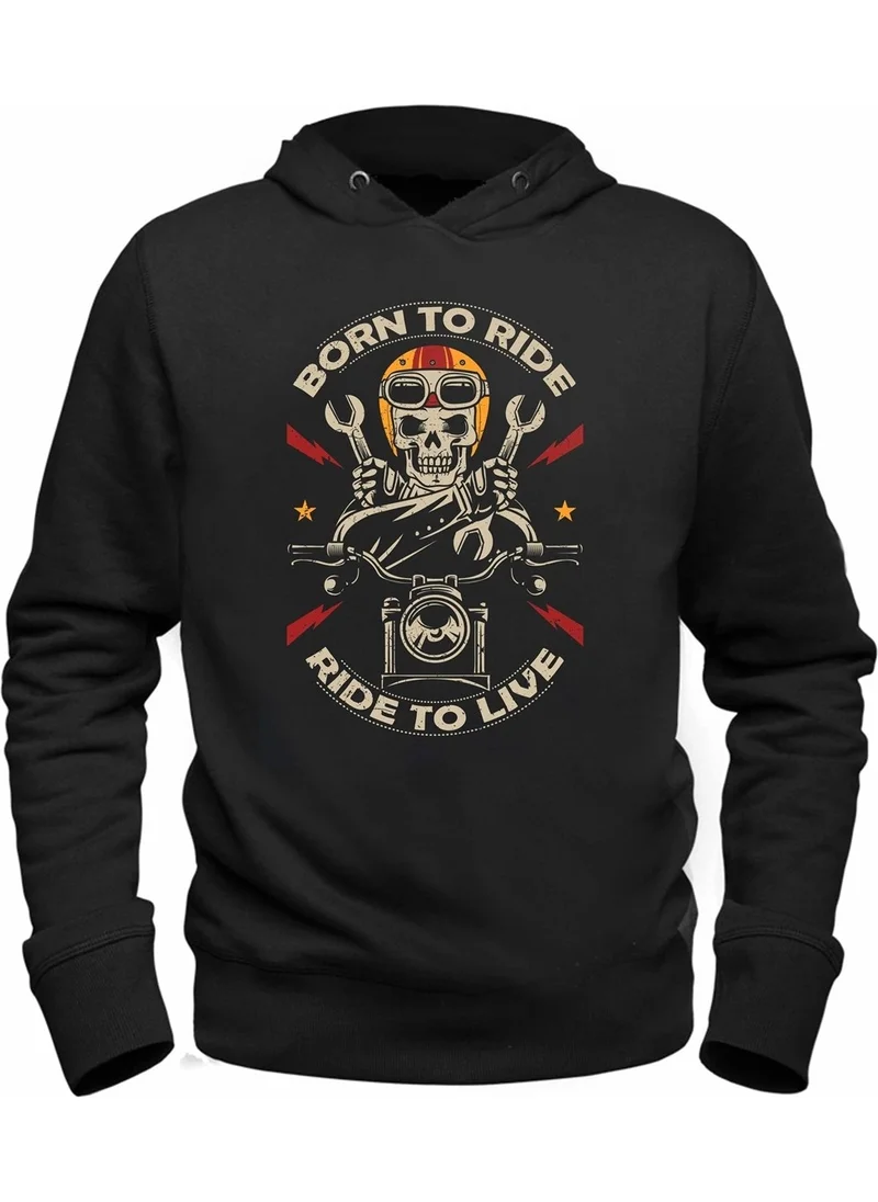 Alfa Tshirt Motorcycle Rider Hooded Sweatshirt