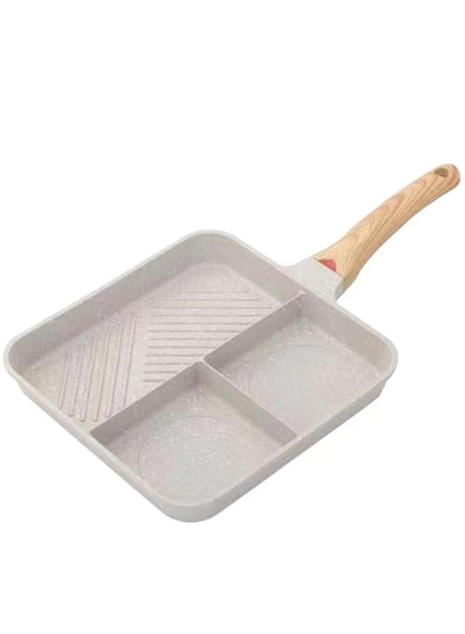 Maifanite Special Steak Frying Pan Egg Frying Pan Breakfast Pan Multi-grid Multi-functional Three-in-one Household Non-stick Pan-Specifications:Three-in-one Egg Pot - Image 5