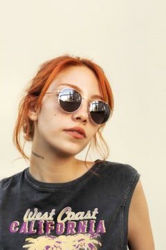 Focus On نظارات شمسية نسائية (دائرية)  - Image 4