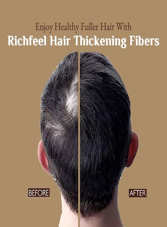 Richfeel Hair Thickening Fibers (Brown 28gm) | Hair Fiber For Thin & Fine Hair | Hair Thick Fiber For Men & Women (Pack of 1) - Image 5
