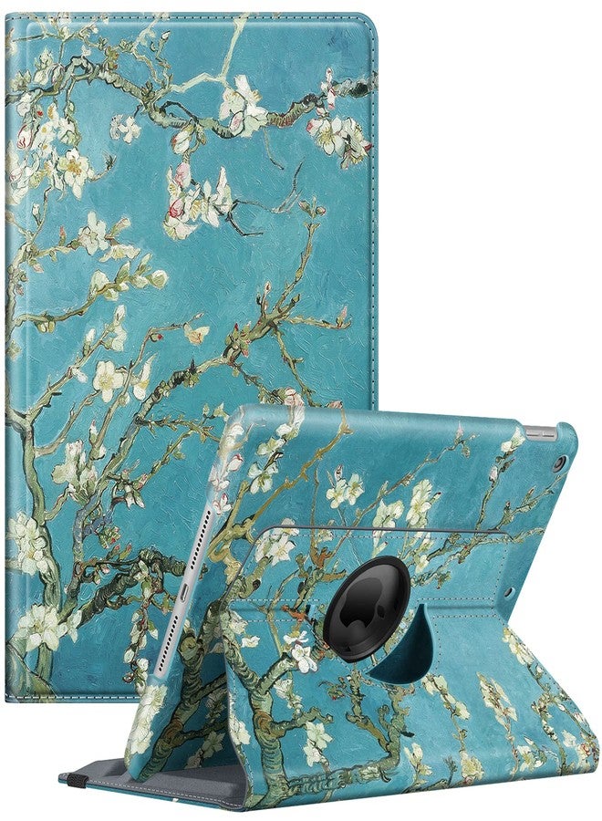 فينتي جراب Fintie الدوار لجهاز iPad الجيل التاسع (2021) / الجيل الثامن (2020) / الجيل السابع (2019) مقاس 10.2 بوصة - غطاء دوار 360 درجة مع حامل قلم رصاص، وخاصية الاستيقاظ التلقائي، لون أبيض زهري - Image 1