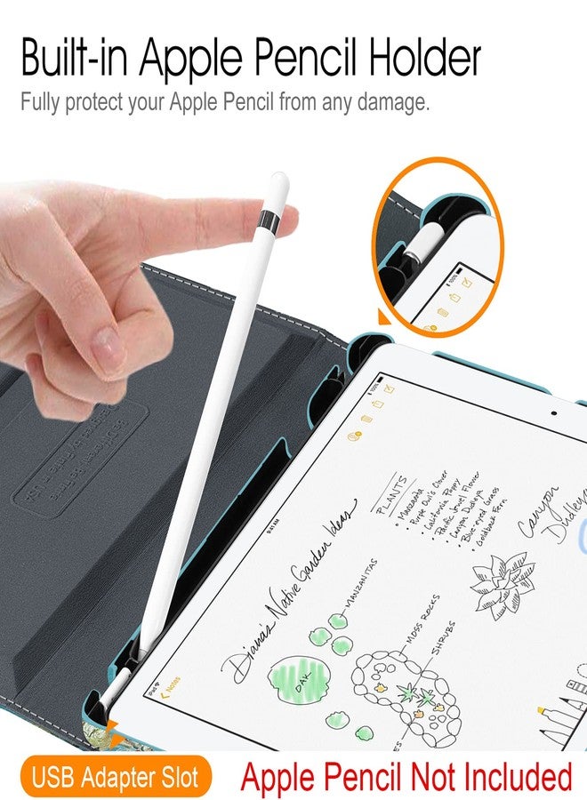 فينتي جراب Fintie الدوار لجهاز iPad الجيل التاسع (2021) / الجيل الثامن (2020) / الجيل السابع (2019) مقاس 10.2 بوصة - غطاء دوار 360 درجة مع حامل قلم رصاص، وخاصية الاستيقاظ التلقائي، لون أبيض زهري - Image 4