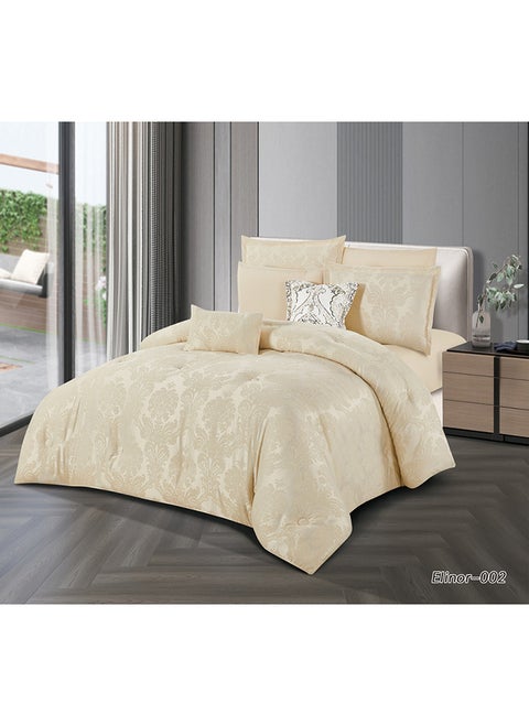 Horse Comforter Set With Soft Silky Jacquard Fabric And A Modern And Distinctive Pattern That Satisfies All Tastes 8 Pieces King Size