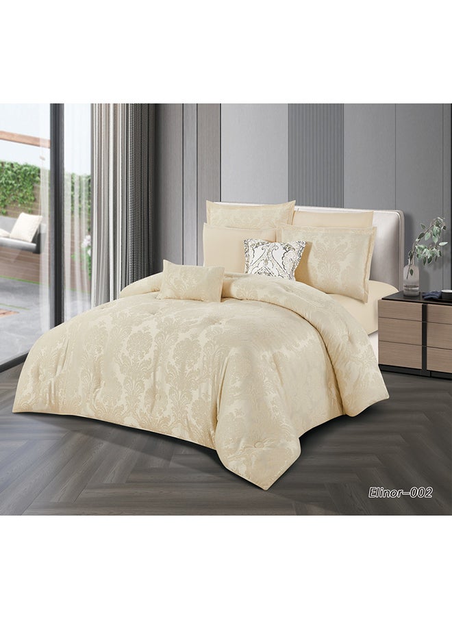 Horse Comforter Set With Soft Silky Jacquard Fabric And A Modern And Distinctive Pattern That Satisfies All Tastes 8 Pieces King Size