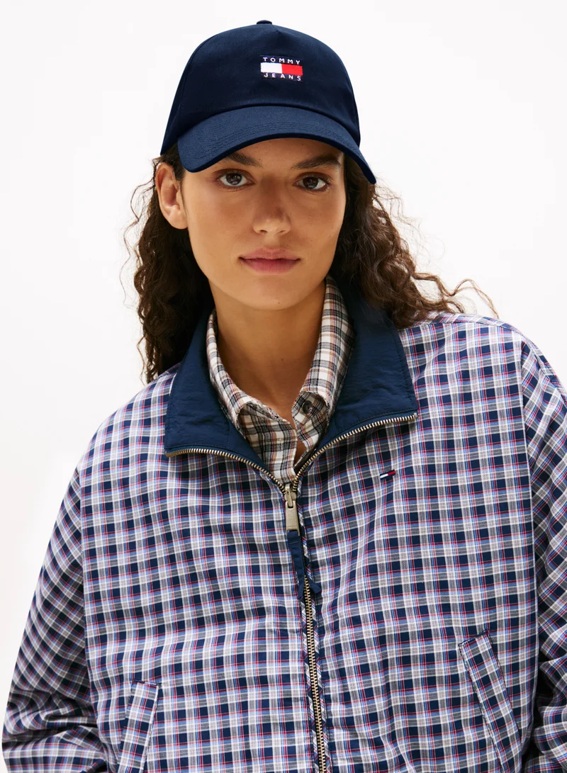 Tommy Jeans Dark Night Navy Heritage Logo Baseball Cap for Women | Best Price UAE