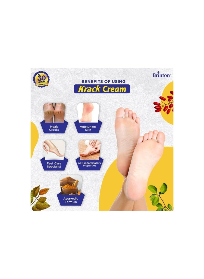 Krack - Brinton Krack Heel Repair Cream (25 g) pack of 4 - Image 1