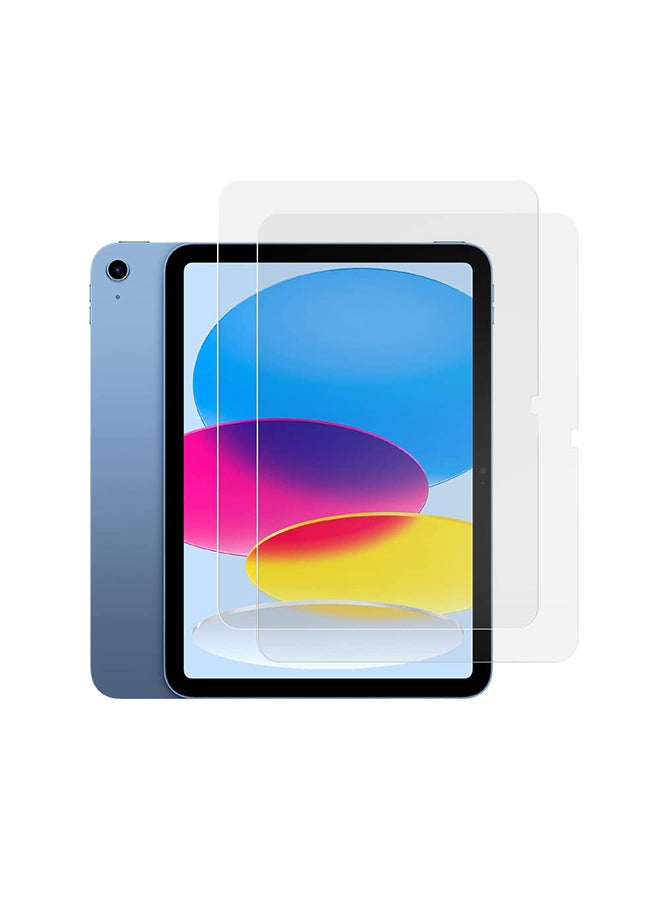 O Ozone Tempered Glass Screen Protector 2 Pack For iPad 10.9 10th Generation 2022 Model A2696/A2757/A2777 - Clear