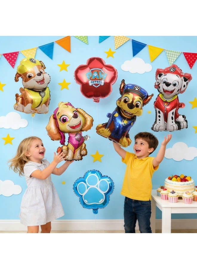 ILovhaprty PAW Patrol Foil Balloon Set – 10 PCS Puppy Dog Balloons, PAW Patrol Birthday Party Decoration Supplies, PAW Patrol Character Balloons for Kids Party Favors - Image 4