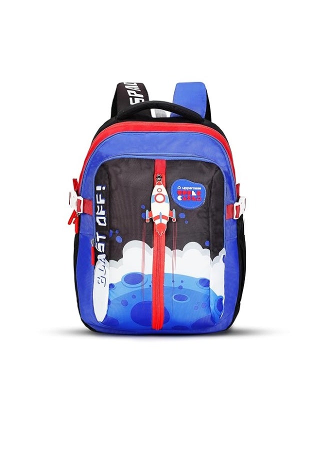 Safari uppercase Sprout School Backpack | Well-Padded, Double Compartment, Organizers, Side Bottle Pocket | For Boys & Girls | 500 Days Warranty - Image 1