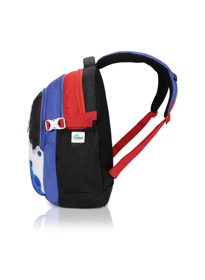 Safari uppercase Sprout School Backpack | Well-Padded, Double Compartment, Organizers, Side Bottle Pocket | For Boys & Girls | 500 Days Warranty - Image 3