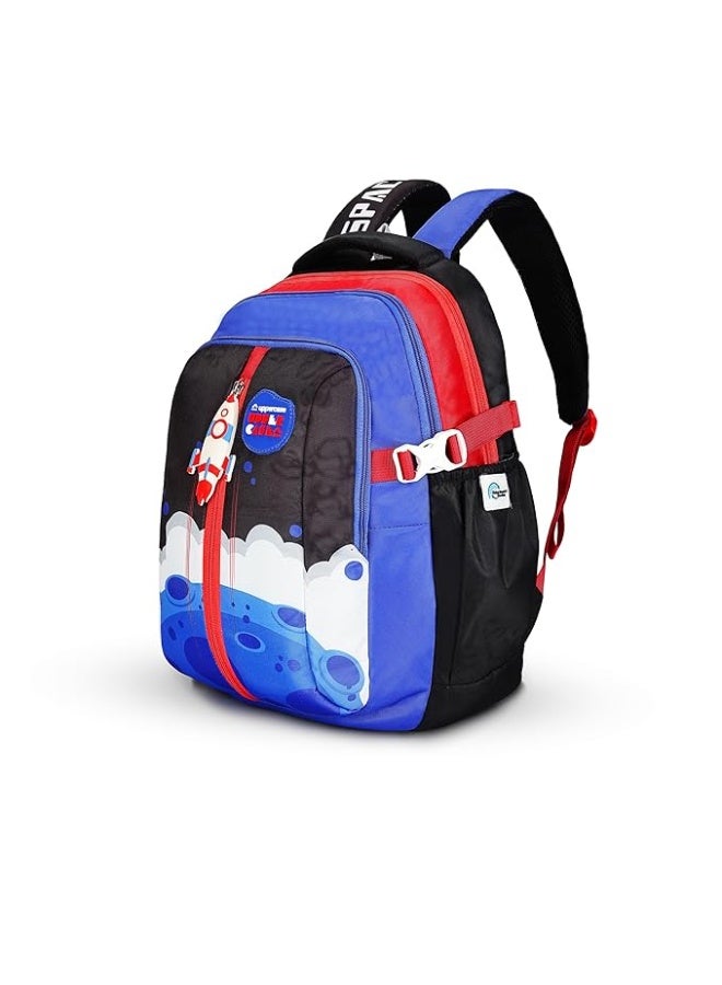 Safari uppercase Sprout School Backpack | Well-Padded, Double Compartment, Organizers, Side Bottle Pocket | For Boys & Girls | 500 Days Warranty - Image 2