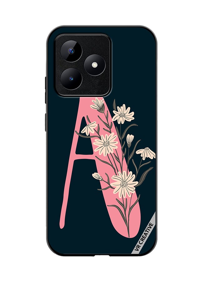 VR CREATIVE Protective Case Cover For Realme C53 Alphabet A Design Multicolour - Image 1
