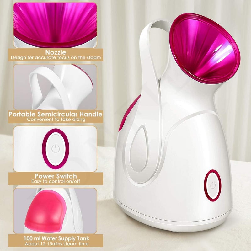 RONFILD Steamer for Cold Cough Vapourizer Steamer for Face steam Steam Inhaler Vaporizer Machine with NanoIonic Technology UV Steam Sterilization Aroma Diffuser Tray Pack Of 1 - Image 5