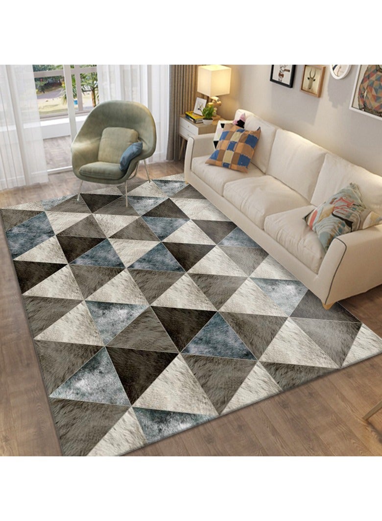 Loquat سجادة من ألياف البوليستر عالية الجودة قابلة للغسل في الغسالة بتصميم بسيط