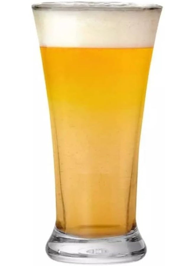 Ocean Pilsner Beer Glass, Set Of 6, Clear, 300 Ml, B0091006, Pub Glass, Snifter Glass, Pint Glass, Beer Tumbler, Beer Goblet, Beer Glass - Image 1
