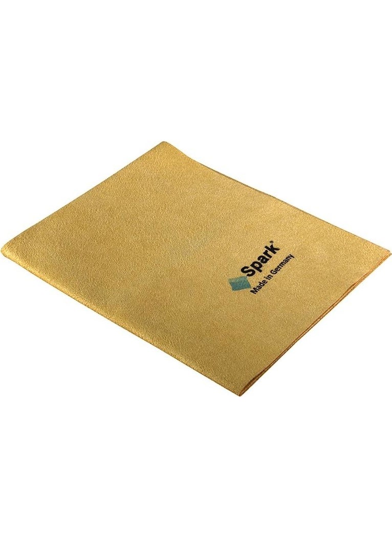 Spark 6310 Microfiber Chamois Large Size Car Drying and Cleaning Cloth 50X60 Cm. Cream  - Image 1