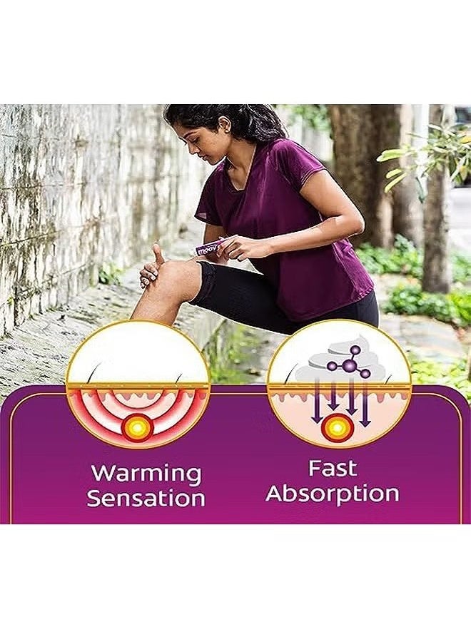 Moov Fast Pain Relief Cream, Joint Pain Reliever Cream, Relieves Back Pain, Plant Herbal Ingredients, Suitable For Shoulders, Neck, Waist, Legs, Knee Joints And Other Parts  - Image 3