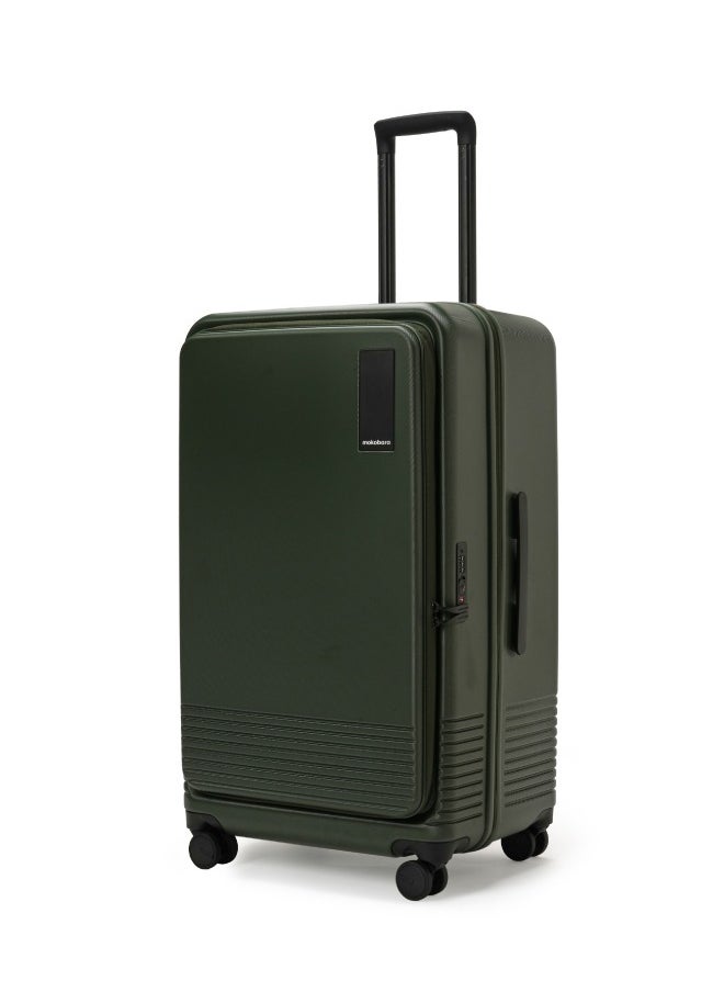 Mokobara MOKOBARA The Access Trunk Large Luggage Expandable 8 Hinomoto Wheels TSA Lock Trolley for Travels (Green)  - Image 1