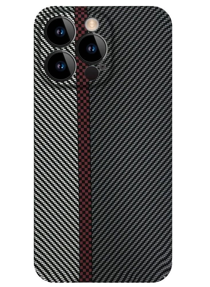 CATANES - iPhone 12 Pro Max Carbon Case Unique Design Mixed Amazing Color Aramid Carbon Fiber Phone Case - Image 1
