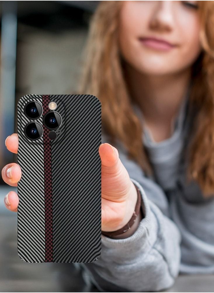 CATANES - iPhone 12 Pro Max Carbon Case Unique Design Mixed Amazing Color Aramid Carbon Fiber Phone Case - Image 1