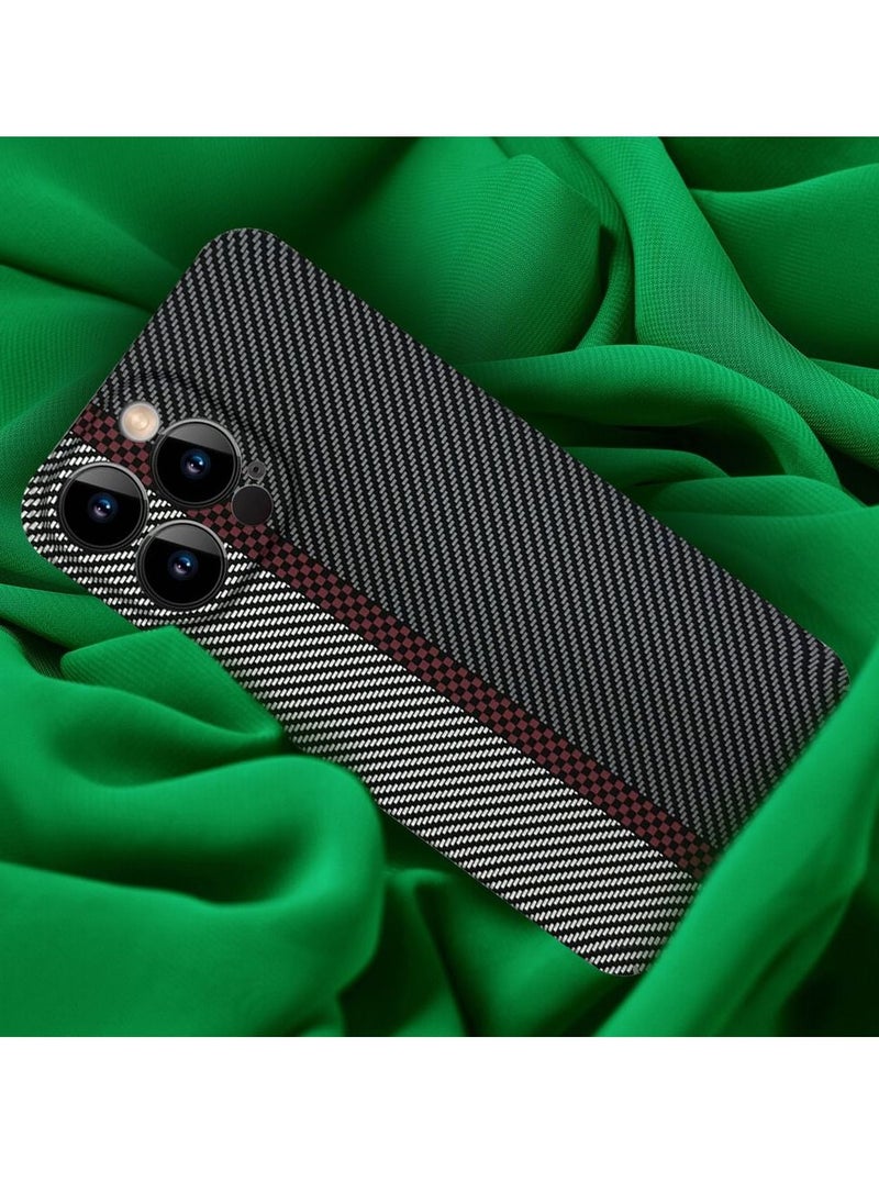 CATANES - iPhone 12 Pro Max Carbon Case Unique Design Mixed Amazing Color Aramid Carbon Fiber Phone Case - Image 1