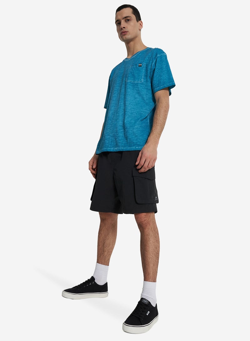 Termit تي شيرت بحري للرجال EU 48، تيرميت، قماش قطن، قص مستقيم، جيب صدر، مريح وأنيق للمغامرات الحضرية - Image 3