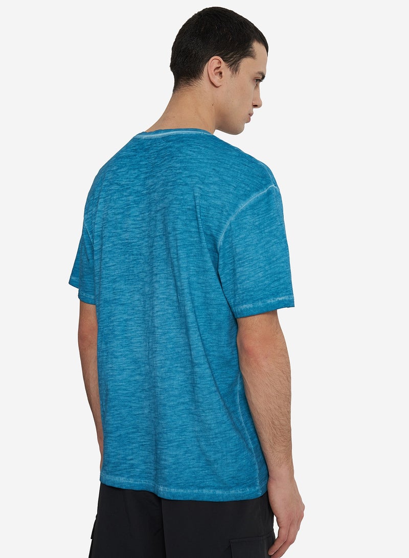 Termit تي شيرت بحري للرجال EU 48، تيرميت، قماش قطن، قص مستقيم، جيب صدر، مريح وأنيق للمغامرات الحضرية - Image 4