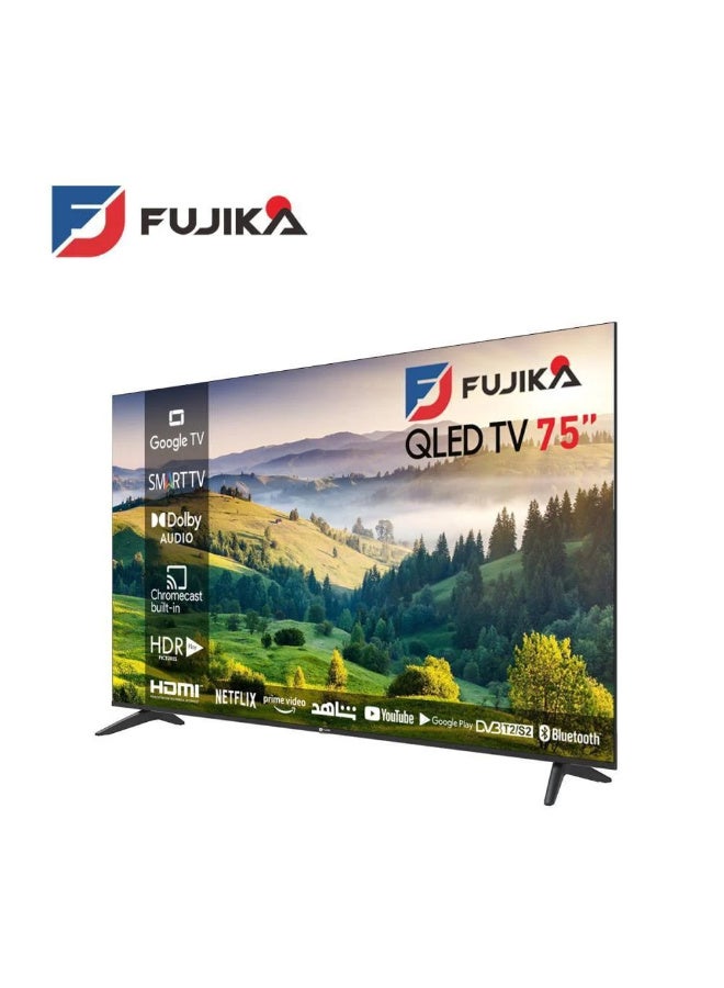 Fujika 75-inch Smart 4K TV - Android 15 - Black - FJK-75KQG - Image 2
