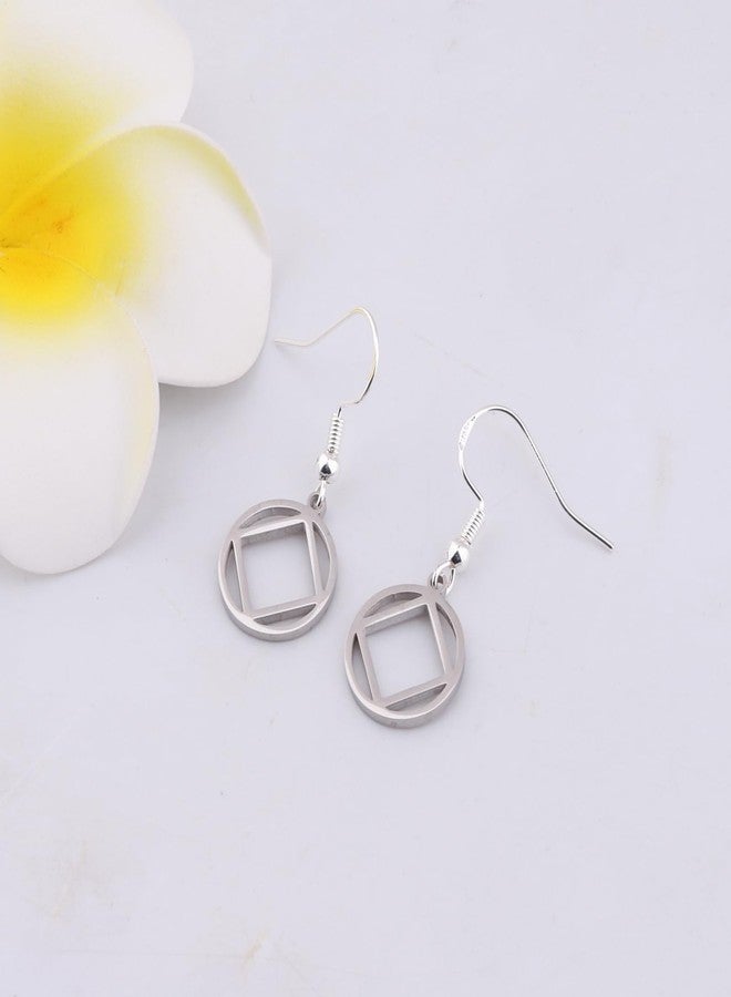 MAOFAED Sobriety Gift, Recovery NA Gift, Narcotics Anonymous Symbol Earring for Women, NA Jewelry (NAearring) - Image 5