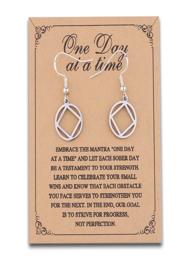 MAOFAED Sobriety Gift, Recovery NA Gift, Narcotics Anonymous Symbol Earring for Women, NA Jewelry (NAearring) - Image 1