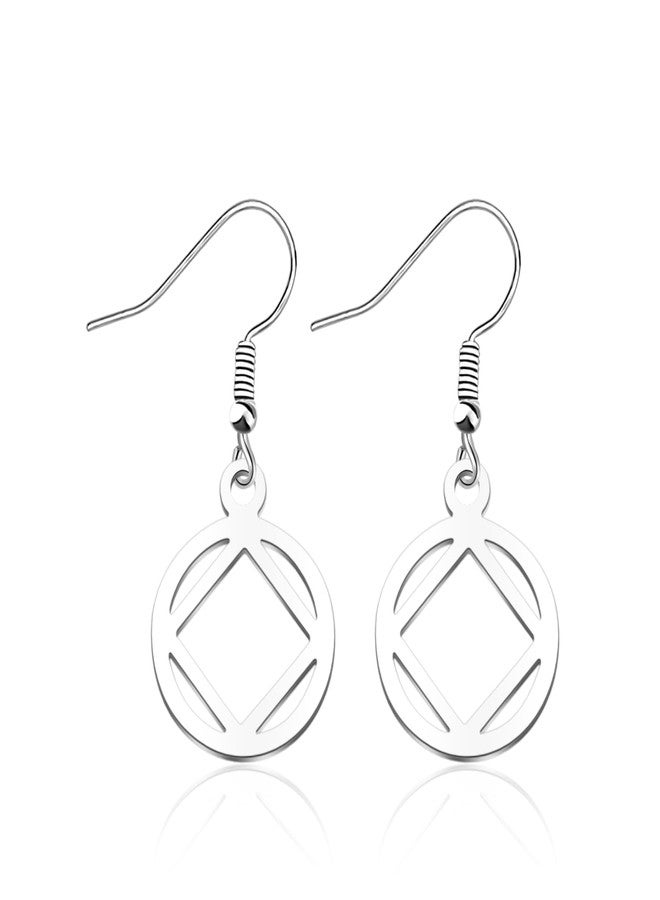 MAOFAED Sobriety Gift, Recovery NA Gift, Narcotics Anonymous Symbol Earring for Women, NA Jewelry (NAearring) - Image 2