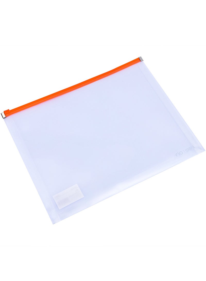 Deli A4 paper size View with its own zipper bag retractable student information office file folder business office folder learning office supplies 1Set/24Pcs