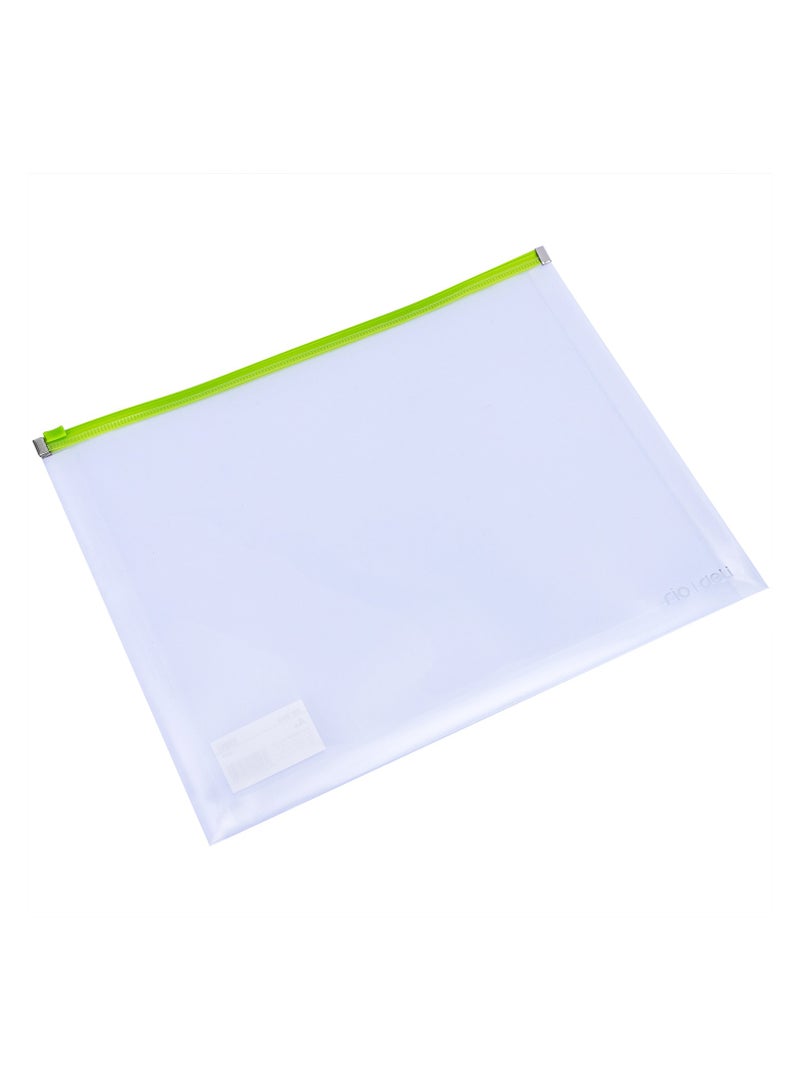 Deli A4 paper size View with its own zipper bag retractable student information office file folder business office folder learning office supplies 1Set/24Pcs