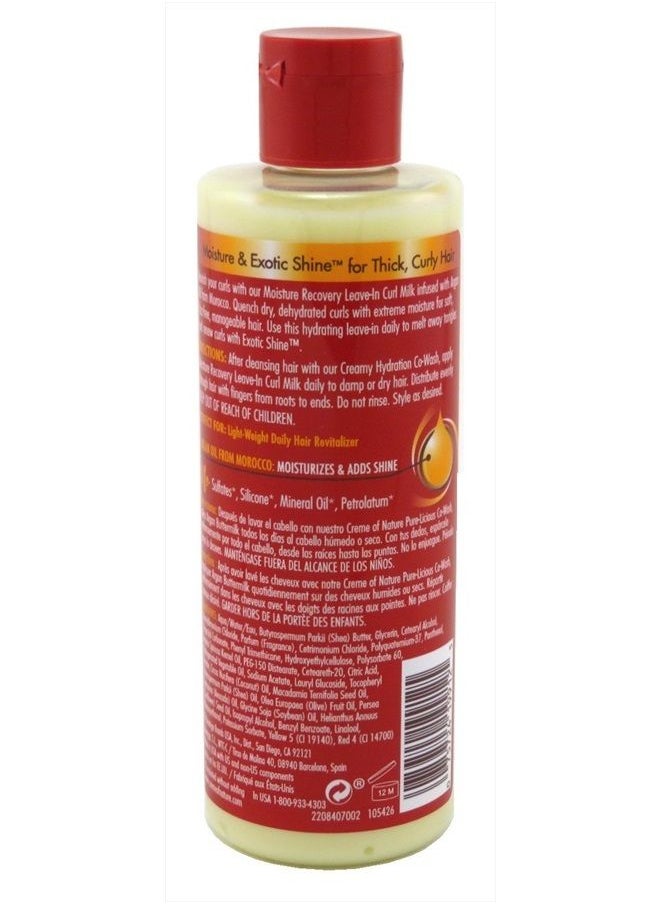 Creme of Nature Argan Oil Moisture Recovery Leave In Curl Milk by Creme of Nature, Argan Oil of Morocco, Softens & Defines Curls, 8 Fl Oz  - Image 2