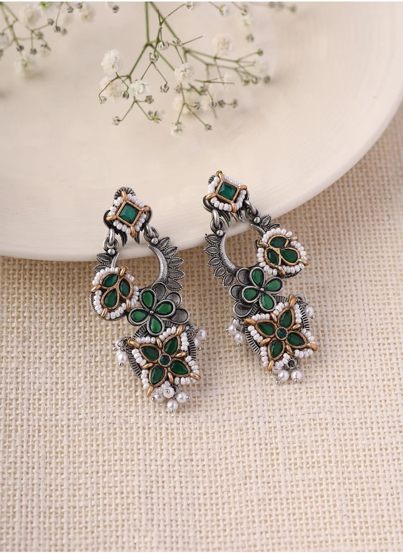 برياسي Floral Drop Earrings