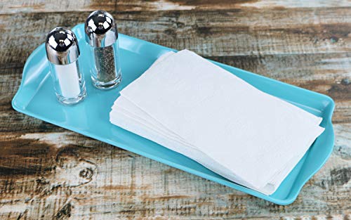 Reston Lloyd Melamine Plastic Tidbit Tray, BPA-Free, Food Safe, Multipurpose Platter Serving Tray, Bathroom/Table Organizer, Turquoise - Image 4