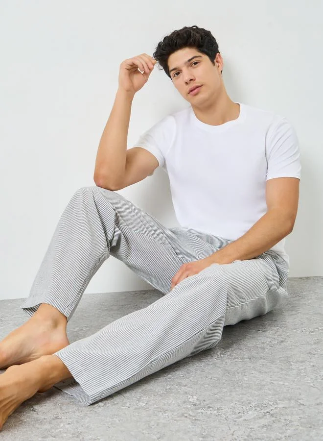 Men 100% Cotton Striped Pyjama