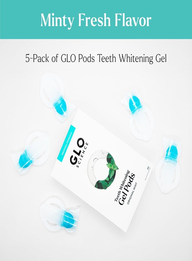 GLO Science Whitening Gel for Teeth – Sensitivity Free Tooth Whitener with 6% Hydrogen Peroxide – Fast, Safe, & Effective – Includes 5 Mint Pods - Image 2