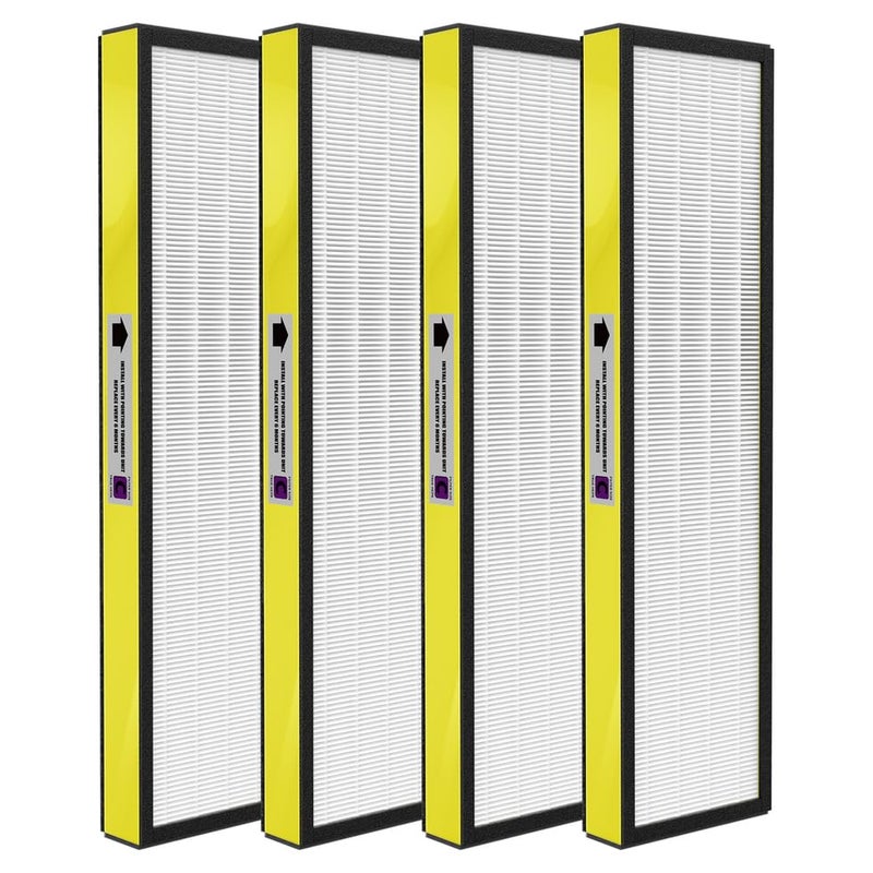 فلتر بديل GoKBNY 4Pack True FLT5000 FLT5250PT FLT5111 متوافق مع جهاز تنقية GGuardian AC5000 AC5000E AC5250PT AC5350B AC5350BCA AC5350W AC5300B CDAP5500B AP2800CA