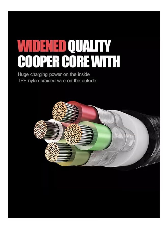 أوسامس كابل شحن سريع 3 في 1 متعدد الألوان - Image 3