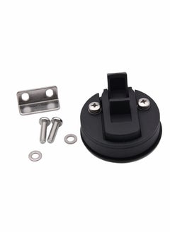 Generic Slam Latch Hatch Round Pull Black Plastic Nylon for RV Boat Marine Deck 1/2'' Door Cabinet Hardware Pack of 2  - Image 4