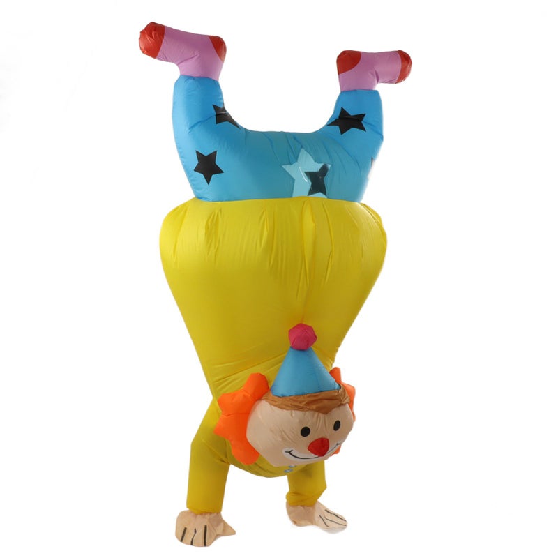 Inflatable Handstand Clown Costume: Durable Waterproof Lightweight Reusable Comfortable - Unique Fashionable Upside Down Design Adult Inflatable Halloween Costume for Halloween Parties Carnivals Festi - Image 3