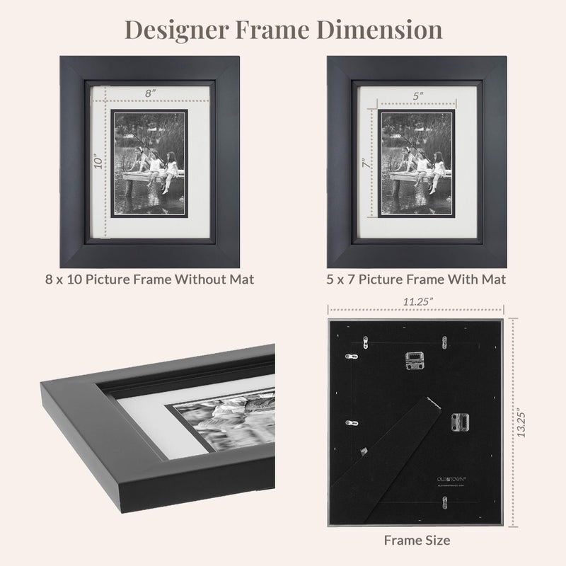 Old Town 2pk 8x10 Designer Frames, Black Studio - Image 5