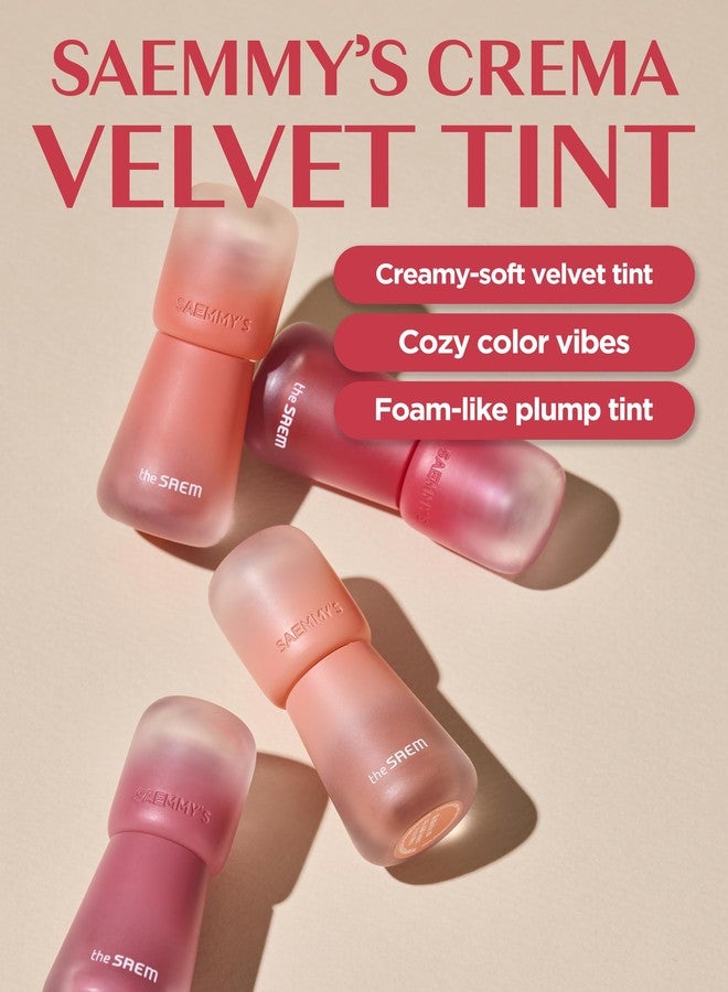 THESAEM Saemmy's Crema Velvet Tint 02 Rose Presso - Matte Lip Cream Velvet Finish Lip Makeup with Natural Plumping Effect - Long Lasting Smooth Fluffy Lips, 0.1oz. - Image 2