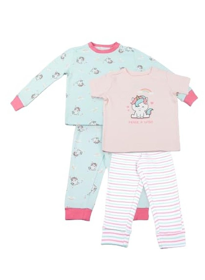 Keebee Organic Cotton Nightsuit combo set of 2 - Unicorn - Image 1